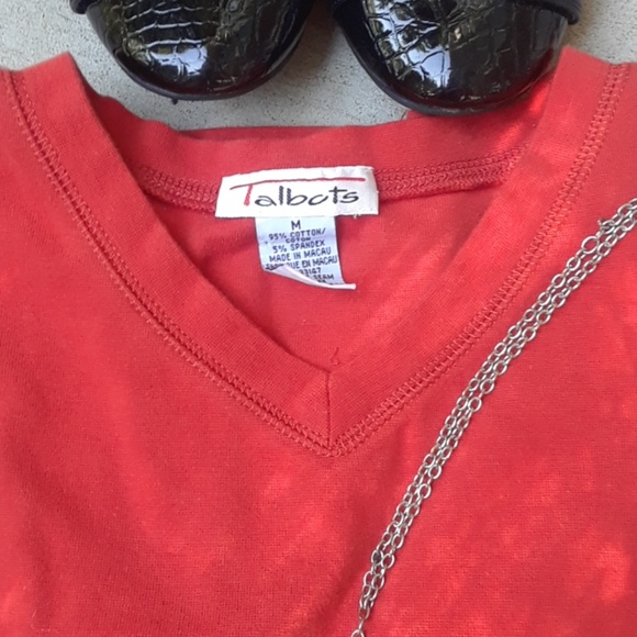 Talbots burnt orange t-shirt - Picture 3 of 6